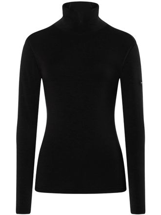 super.natural Black Fitted Long-Sleeve Turtleneck Top