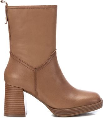 Xti Womens Leather Booties Carmela Collection By XTI