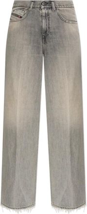 Diesel Jeans 1978 D-Akemi - Dames - Loose Fit Jeans - Grijs - W28 L30 - Denim - Jeans
