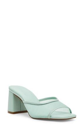 Steve Madden Madame Block Heel Sandal in Mint Mesh at Nordstrom Rack, Size 9