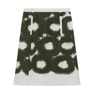 Prada Short Skirts, female, Multicolor, Size: 2XS Printed Canvas Skirt