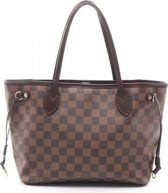 Louis Vuitton Brown Ebene Coated Canvas Leather Tote Bag (Pre-Owned)