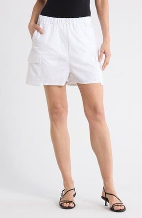 DL1961 Cotton Boxer Shorts in White Poplin at Nordstrom Rack, Size X-Small