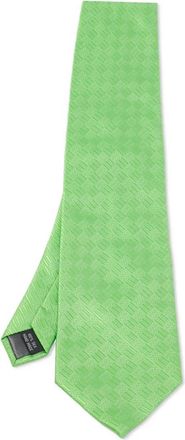 BOSS Cravatta in seta a fantasia - Verde