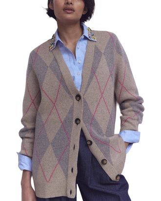 Boden Quinn Wool & Alpaca-Blend Boyfriend Cardigan