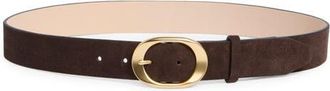 Rag & Bone Vera Sude Belt in Brown at Nordstrom, Size X-Small