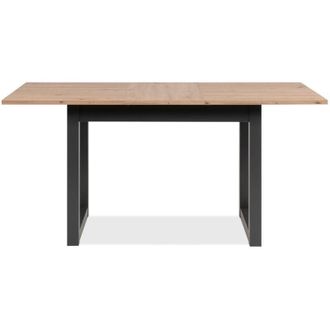 Finori Finori - Mesa De Comedor Extensible En Roble Artesanal Y Antracita L120-160 - Denver
