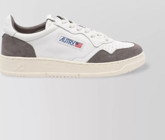 Autry leather and suede low top sneakers
