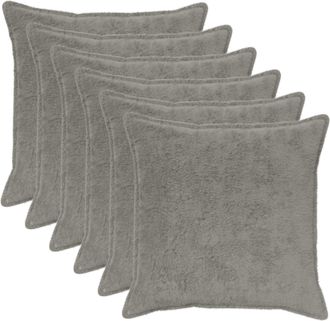 vidaXL Funda De Almohada 6 Uds. Houten Gris Claro 55 X 55 Cm Vidaxl