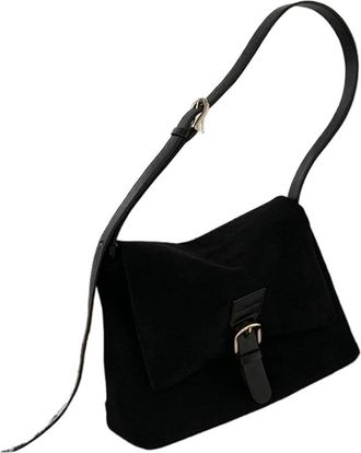 Generic Compatible For Matte Leather Large Capacity Handbag Female Underarm Shoulder Bag Crossbody Bags(Black)