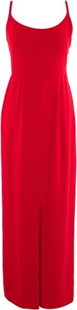 Jenny Packham Red Sleeveless Midi Dress Size XS