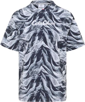 Carlo Colucci Kunstmatige Gebreide T-shirt - Heren - T-shirts - Veelkleurig - L - Katoen - Tops