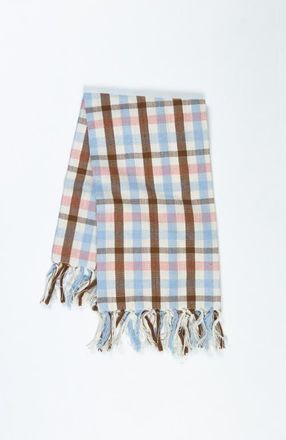 Archive New York Handwoven Classic Cotton Kitchen Towel in Brown And Blue at Nordstrom