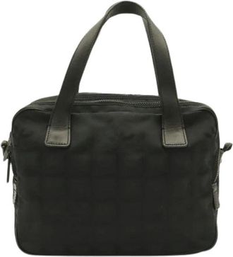 Chanel Pre-owned Vintage Nylon Tote Bag - Dames - Vintage Handtas - Zwart - ONE Size - Nylon - Vintage