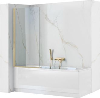 Rea Rea - Mampara De Ba&ntilde;era Elegant Gold Brush 70
