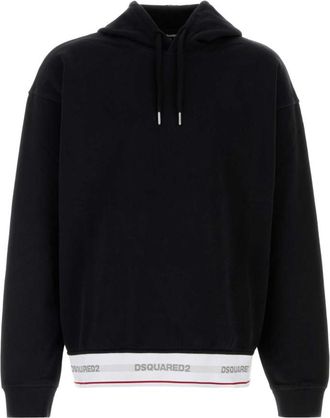Dsquared2 Black Relaxed Hoodie