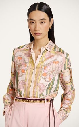 La DoubleJ Boy Shirt in Tulip Plac&eacute;e Pale Pink at Nordstrom, Size X-Large