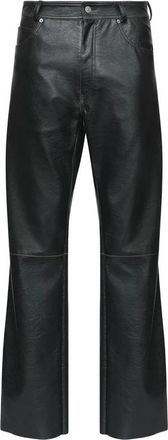 Maison Margiela Wijde broek - Heren - Wijde Broeken - Zwart - W30 - Polyester - Broeken