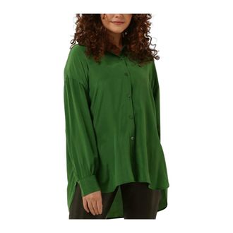 Idano Overhemden, Dames, Groen, S, Abla Blouse