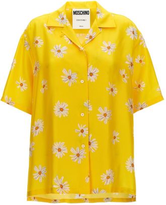 Moschino Yellow Margherite print shirt