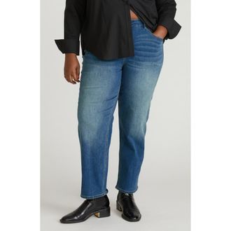 Universal Standard Seine Straight Leg Jeans in Dark Vintage Indigo at Nordstrom, Size 12W