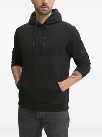 Karl Lagerfeld logo hooded hoodie - Black