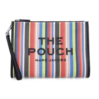 Marc Jacobs Clutches, female, Multicolor, Size: ONE SIZE The Stripe Mesh Large Pouch