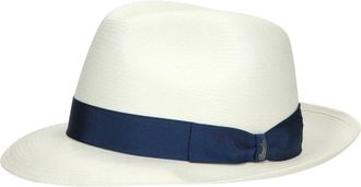 Borsalino Hats, male, White, Size: 58 CM Fine Panama Hat Medium Brim