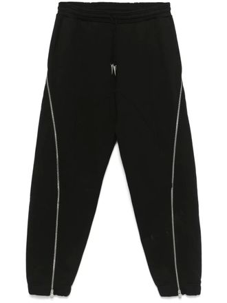 MUGLER Pantaloni sportivi in pile con zip - Nero