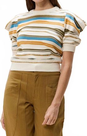Cleobella Rei Stripe Sweater In Beife Multi