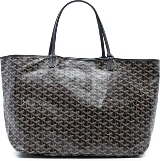 Goyard Pre-owned Womens Goyardine Saint Louis Gm - Black Textile - One Size