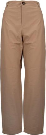 Nenette Wijde broek - Dames - Wijde Broeken - Beige - 2XL - Katoen - Broeken