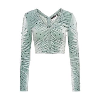 Rotate Rotate Birger Christensen - Long Sleeve Tops - Dames - Tops - Blauw - Maat: 2XS