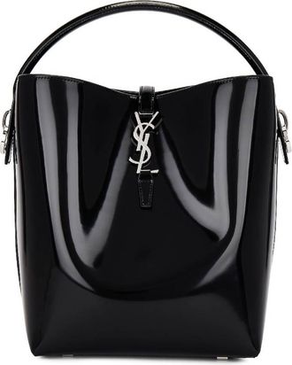 Saint Laurent Shiny Leather Le 37 Bucket Bag