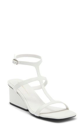 Intentionally blank Semy Ankle Strap Wedge Sandal in White at Nordstrom, Size 10