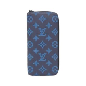 Louis Vuitton Pre-owned Monogram Shadow Long Wallet - - Pre-owned - Uomo - Blu - ONE SIZE