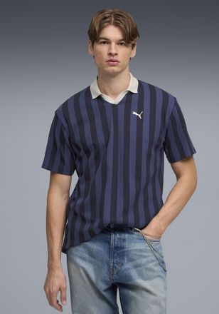 Puma T-Shirt PUMA CLASS RELAXED PINNACLE POLO, Herren, Gr. XXL, new navy, Netz, Obermaterial: 60% Baumwolle, 40% Polyester, unifarben, relaxed fit normal, 