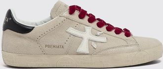 Premiata Sneakers Stevend in pelle di pecora e vitello con logo a contrasto