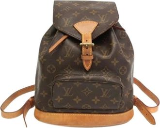 Louis Vuitton Pre-owned Backpacks, female, Brown, Size: ONE SIZE Pre-owned Montsouris MM Backpack