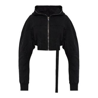 Rick Owens Collage Gimp Hoodie - - Sweatshirts & Hoodies - Donna - Nero - M