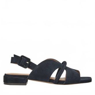 Andr&eacute; Assous Womens Journee Sandal In Navy Suede