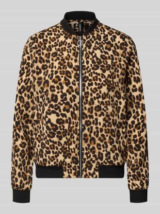 Vero Moda Regular Fit Blouson mit Allover-Muster Modell COCO in Hellbraun, Gr&ouml;&szlig;e XL