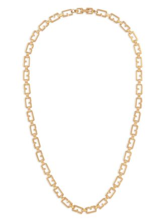 Givenchy 1980s G logo chain necklace - Gold