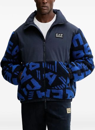 Emporio Armani Giacca con applicazione logo - Blu