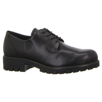 Ecco Ecco Modtray 490003 Leather Womens Lace Up Shoes - UK 6 - US 8-8.5 Women - EU 39 - Black - Size:UK 6