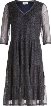 Vera Mont Dames, Jurken, Blauw, Maat: L Leer