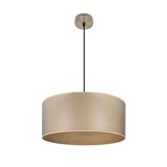 Fabrilamp Colgante Tania 1xe27 Cuero/madera Clara Regx50x50 Cm