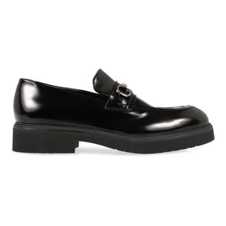 Ferragamo Loafers, male, Black, Size: 7 US Fiorello Leather Loafers