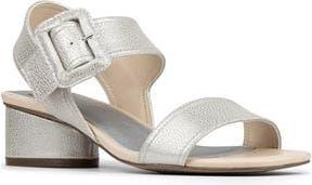 Donald J Pliner Oversize Buckle Slingback Sandal in Silver at Nordstrom Rack, Size 6.5
