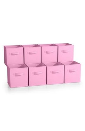 Sorbus 8-Pack Collapsible Storage Cubes in Pastel Pink at Nordstrom Rack